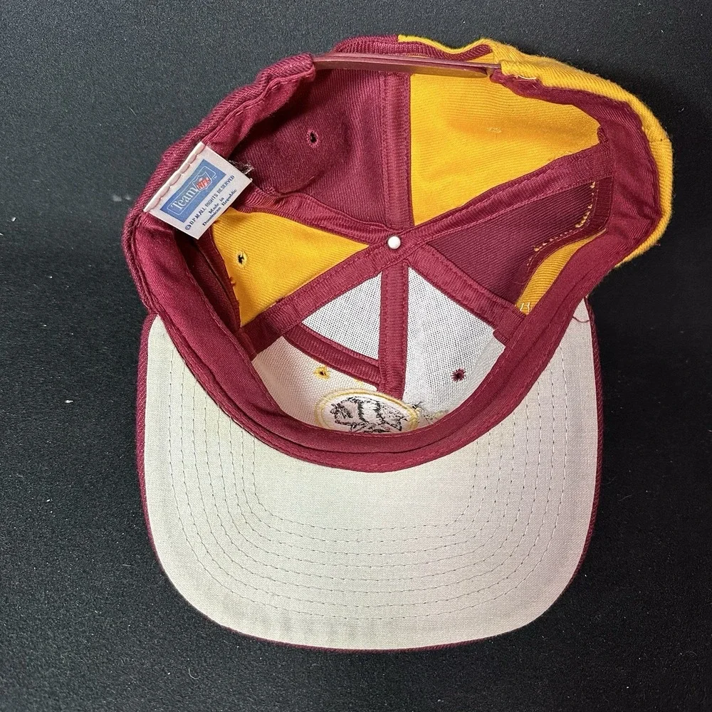 Washington Vintage Football Team NFL Color Block SnapBack Hat 90's Cap